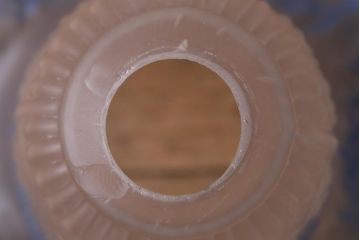 ビンテージ照明　フランスヴィンテージ　ブルーカラーがアクセントの可憐なペンダントライト(天井照明、シェード、吊り下げ照明)(R-041176)