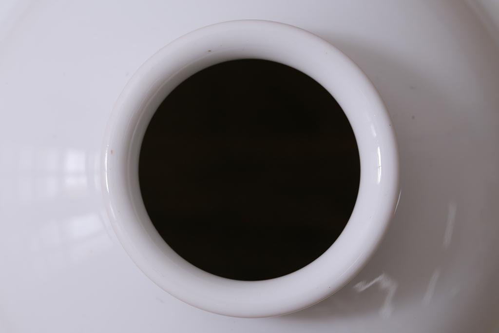 アンティーク家具　オールドノリタケ・則武(日陶)　ローズ(薔薇)　鮮やかな絵柄が目を引く電笠(天井照明、シェード)(R-041178)