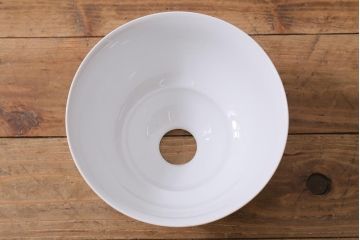 アンティーク家具　オールドノリタケ・則武(日陶)　ローズ(薔薇)　鮮やかな絵柄が目を引く電笠(天井照明、シェード)(R-041178)