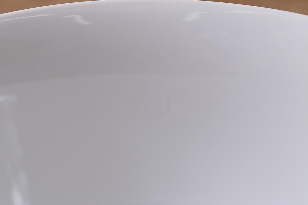 アンティーク家具　オールドノリタケ・則武(日陶)　ローズ(薔薇)　鮮やかな絵柄が目を引く電笠(天井照明、シェード)(R-041178)