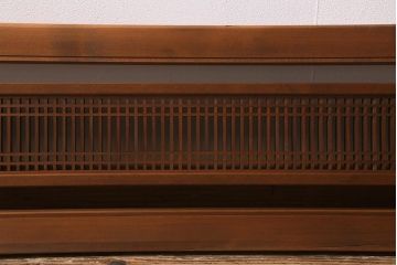 アンティーク建具　和製アンティーク　昭和後期　井桁枠に繊細な格子が映える上品な欄間(明かり取り、明り取り、建具)(R-041195)