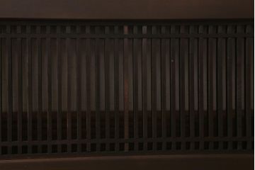 アンティーク建具　和製アンティーク　昭和中期　細い桟が上品な和の空間を演出する筬欄間(オサランマ、明り取り、建具)(R-041197)