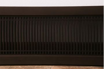 アンティーク建具　和製アンティーク　昭和中期　細い桟が上品な和の空間を演出する筬欄間(オサランマ、明り取り、建具)(R-041197)