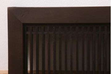 アンティーク建具　和製アンティーク　昭和中期　細い桟が上品な和の空間を演出する筬欄間(オサランマ、明り取り、建具)(R-041197)