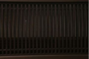 アンティーク建具　和製アンティーク　昭和中期　細い桟が上品な和の空間を演出する筬欄間(オサランマ、明り取り、建具)(R-041197)