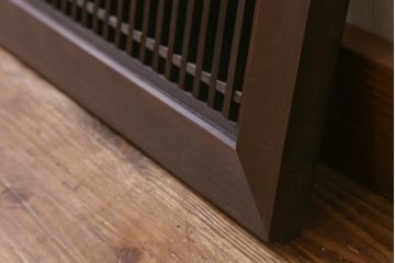 アンティーク建具　和製アンティーク　昭和中期　細い桟が上品な和の空間を演出する筬欄間(オサランマ、明り取り、建具)(R-041197)
