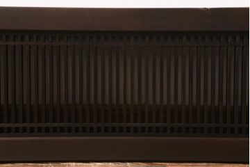 アンティーク建具　和製アンティーク　昭和中期　細い桟が上品な和の空間を演出する筬欄間(オサランマ、明り取り、建具)(R-041200)