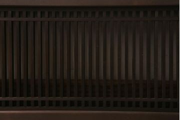 アンティーク建具　和製アンティーク　昭和中期　細い桟が上品な和の空間を演出する筬欄間(オサランマ、明り取り、建具)(R-041200)