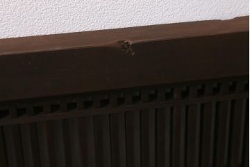 アンティーク建具　和製アンティーク　昭和中期　細い桟が上品な和の空間を演出する筬欄間(オサランマ、明り取り、建具)(R-041200)