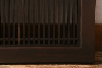 アンティーク建具　和製アンティーク　昭和中期　細い桟が上品な和の空間を演出する筬欄間(オサランマ、明り取り、建具)(R-041200)