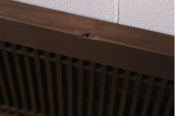 アンティーク建具　和製アンティーク　昭和中期　細い桟が上品な和の空間を演出する筬欄間(オサランマ、明り取り、建具)(R-041200)