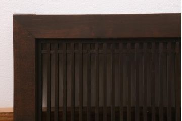 アンティーク建具　和製アンティーク　昭和中期　細い桟が上品な和の空間を演出する筬欄間(オサランマ、明り取り、建具)(R-041200)
