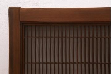 レトロ建具　三重菱　麻の葉　組子がおしゃれな和モダンな欄間(明かり取り、明り取り)(R-041209)