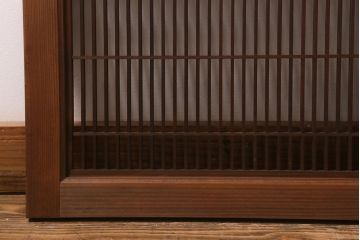 レトロ建具　三重菱　麻の葉　組子がおしゃれな和モダンな欄間(明かり取り、明り取り)(R-041209)