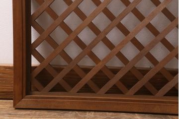 ヴィンテージ建具　昭和後期　和モダンなお部屋づくりにおすすめな欄間(明かり取り、明り取り、ビンテージ)(R-041210)