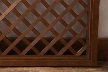 ヴィンテージ建具　昭和後期　和モダンなお部屋づくりにおすすめな欄間(明かり取り、明り取り、ビンテージ)(R-041210)