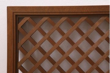 ヴィンテージ建具　昭和後期　和モダンなお部屋づくりにおすすめな欄間(明かり取り、明り取り、ビンテージ)(R-041210)