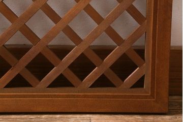 ヴィンテージ建具　昭和後期　和モダンなお部屋づくりにおすすめな欄間(明かり取り、明り取り、ビンテージ)(R-041210)