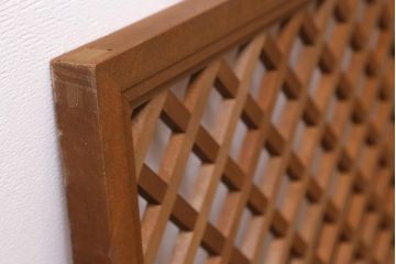 ヴィンテージ建具　昭和後期　和モダンなお部屋づくりにおすすめな欄間(明かり取り、明り取り、ビンテージ)(R-041210)