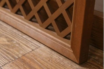 ヴィンテージ建具　昭和後期　和モダンなお部屋づくりにおすすめな欄間(明かり取り、明り取り、ビンテージ)(R-041210)