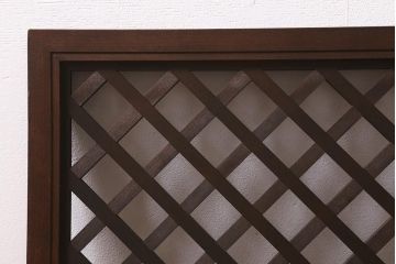 ヴィンテージ建具　昭和後期　和モダンなお部屋づくりにおすすめな欄間(明かり取り、明り取り、ビンテージ)(R-041212)