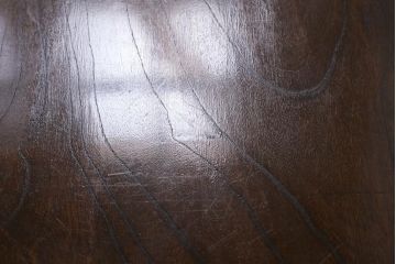 アンティーク家具　激レア!　天板に一枚板を贅沢に使用した総ケヤキ材製の特大角ちゃぶ台(座卓、ローテーブル)(R-041214)