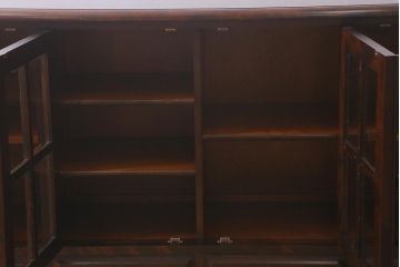 中古　北海道民芸家具　#138　シックな空間づくりにおすすめなサイドボード(サイドキャビネット、収納棚、戸棚)(R-041215)