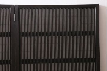 アンティーク建具　古建具リメイク　裏障子付き　格子戸をリメイクしたパーテーション(衝立、つい立て、仕切り)(R-041222)