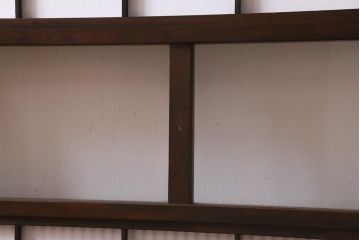 アンティーク建具　古建具リメイク　裏障子付き　格子戸をリメイクしたパーテーション(衝立、つい立て、仕切り)(R-041222)