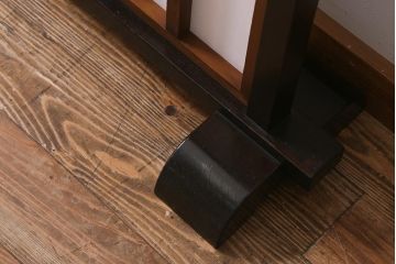 中古　松本民芸家具　和の風情が漂う障子付き衝立(つい立て、パーテーション)(R-041224)