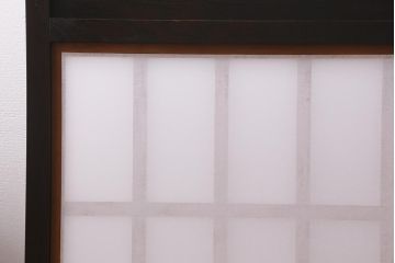 中古　松本民芸家具　和の風情が漂う障子付き衝立(つい立て、パーテーション)(R-041224)