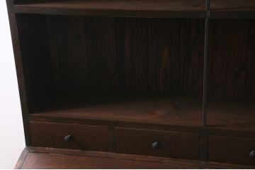 カタログ掲載品　ラフジュ工房オリジナル　見せる収納も隠す収納も同時にできるおしゃれな収納棚(オープンラック、飾り棚、本棚)(R-041226)