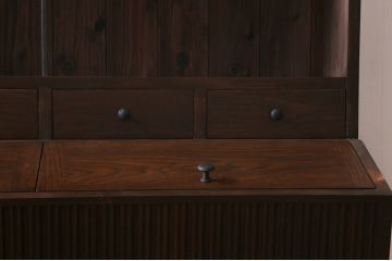 カタログ掲載品　ラフジュ工房オリジナル　見せる収納も隠す収納も同時にできるおしゃれな収納棚(オープンラック、飾り棚、本棚)(R-041226)