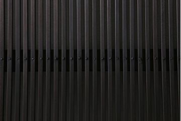 アンティーク建具　和製アンティーク　昭和初期　結霜ガラス　細かな格子が目を引く万本格子戸2枚セット(引き戸、建具)(R-041227)