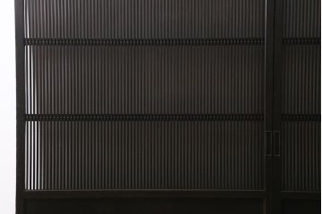 アンティーク建具　和製アンティーク　明治大正期　和の空間を高める万本格子戸2枚セット　(R-041228)