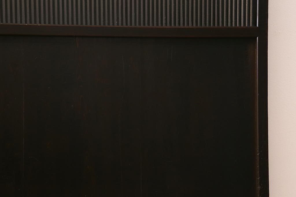 アンティーク建具　和製アンティーク　明治大正期　和の空間を高める万本格子戸2枚セット　(R-041228)