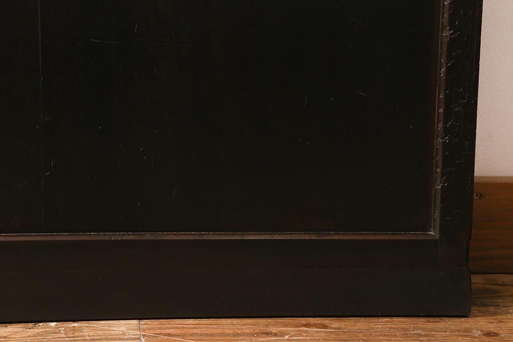 アンティーク建具　和製アンティーク　明治大正期　和の空間を高める万本格子戸2枚セット　(R-041228)