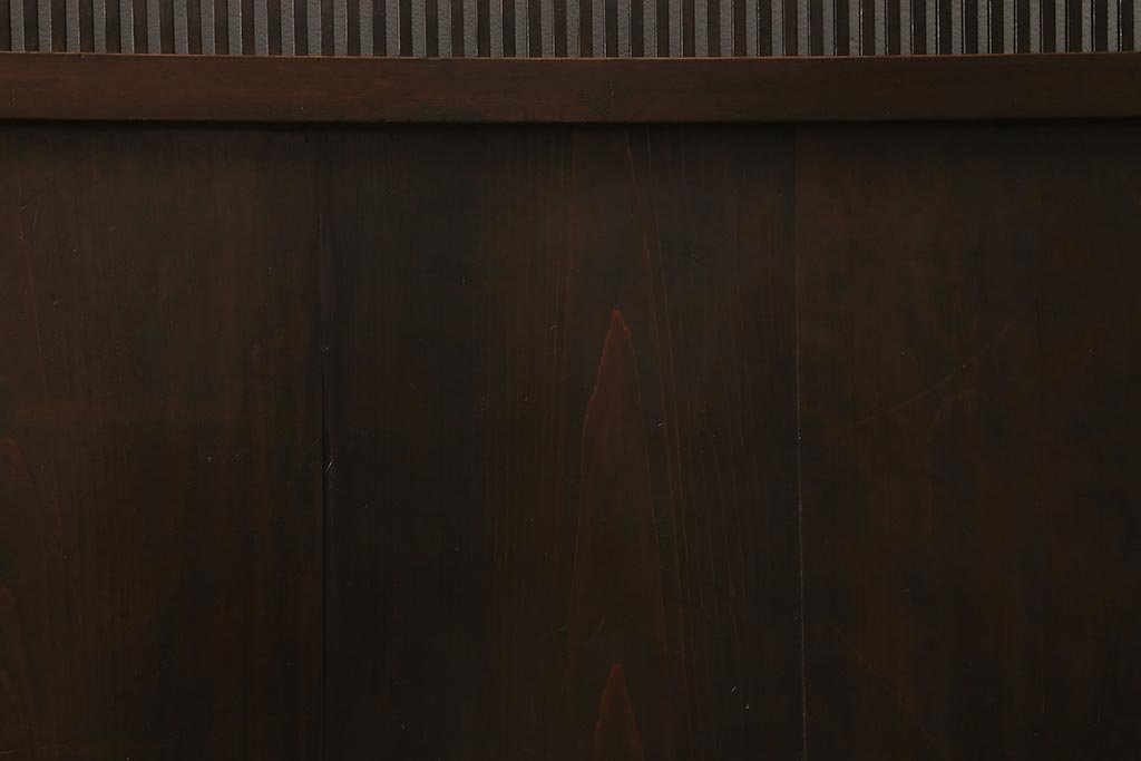 アンティーク建具　和製アンティーク　明治大正期　和の空間を高める万本格子戸2枚セット　(R-041228)