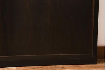 アンティーク建具　和製アンティーク　明治大正期　和の空間を高める万本格子戸2枚セット　(R-041228)