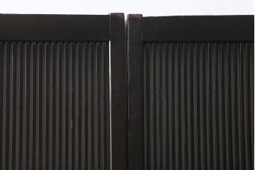 アンティーク建具　和製アンティーク　明治大正期　和の空間を高める万本格子戸2枚セット(引き戸、建具)(R-041228)
