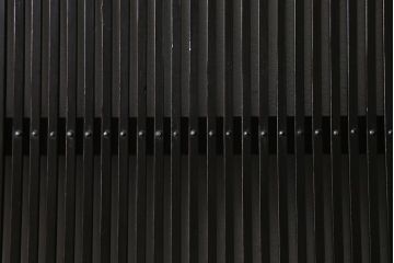 アンティーク建具　和製アンティーク　明治大正期　和の空間を高める万本格子戸2枚セット(引き戸、建具)(R-041228)