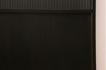 アンティーク建具　和製アンティーク　明治大正期　和の空間を高める万本格子戸2枚セット(引き戸、建具)(R-041228)
