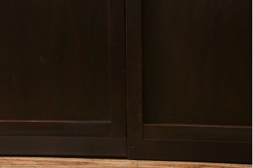 アンティーク建具　和製アンティーク　明治大正期　和の空間を高める万本格子戸2枚セット(引き戸、建具)(R-041228)