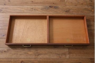 ヴィンテージ家具　G-PLAN(ジープラン)　激レア!　テーブル兼引き出し付き　おしゃれなヘッドボード(収納付きベッドヘッドボード、ビンテージ)(R-041230)