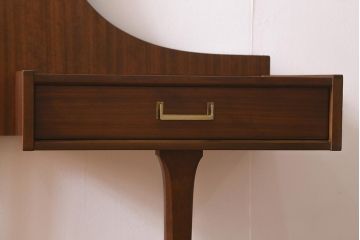 ヴィンテージ家具　G-PLAN(ジープラン)　激レア!　テーブル兼引き出し付き　おしゃれなヘッドボード(収納付きベッドヘッドボード、ビンテージ)(R-041230)