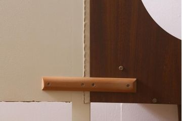 ヴィンテージ家具　G-PLAN(ジープラン)　激レア!　テーブル兼引き出し付き　おしゃれなヘッドボード(収納付きベッドヘッドボード、ビンテージ)(R-041230)