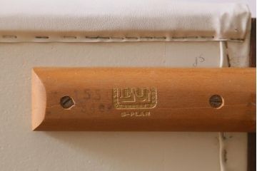 ヴィンテージ家具　G-PLAN(ジープラン)　激レア!　テーブル兼引き出し付き　おしゃれなヘッドボード(収納付きベッドヘッドボード、ビンテージ)(R-041230)