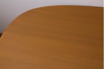 中古　日進木工　WHITEWOODシリーズ　オーバル型　温かみのある木の風合いが魅力のダイニングテーブル(定価約20万円)(6人掛け)(R-041231)