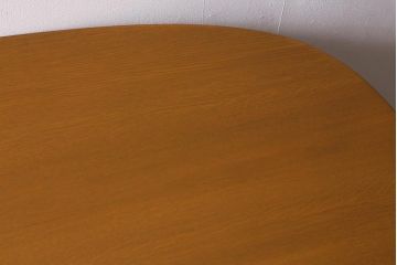 中古　日進木工　WHITEWOODシリーズ　オーバル型　温かみのある木の風合いが魅力のダイニングテーブル(定価約20万円)(6人掛け)(R-041231)