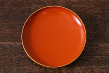アンティーク雑貨　大正昭和初期　箱付き　輪島塗　極上本堅地お膳・お椀セット(木製漆器)(R-041235)